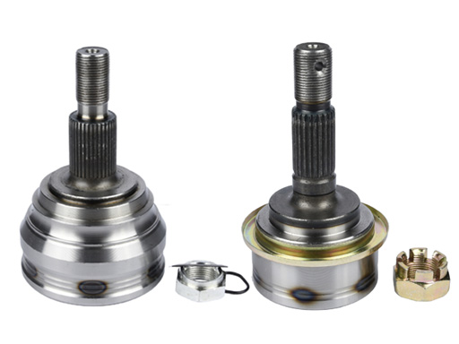 Precision ball cage coupling, fine details, close-up view, professional industrial photography